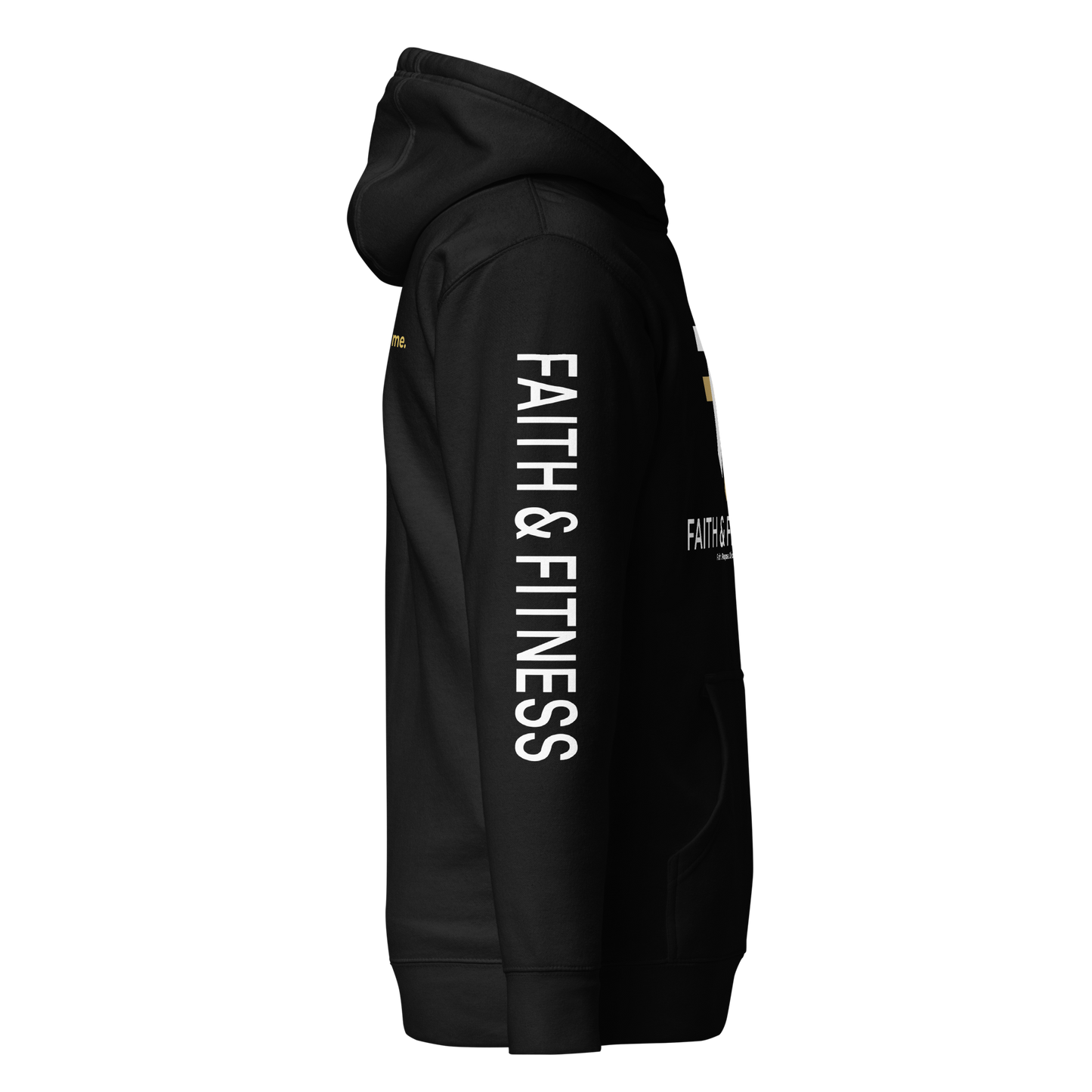 Faith & Fitness Premium Heavyweight Hoodie – Philippians 4:13 - Black