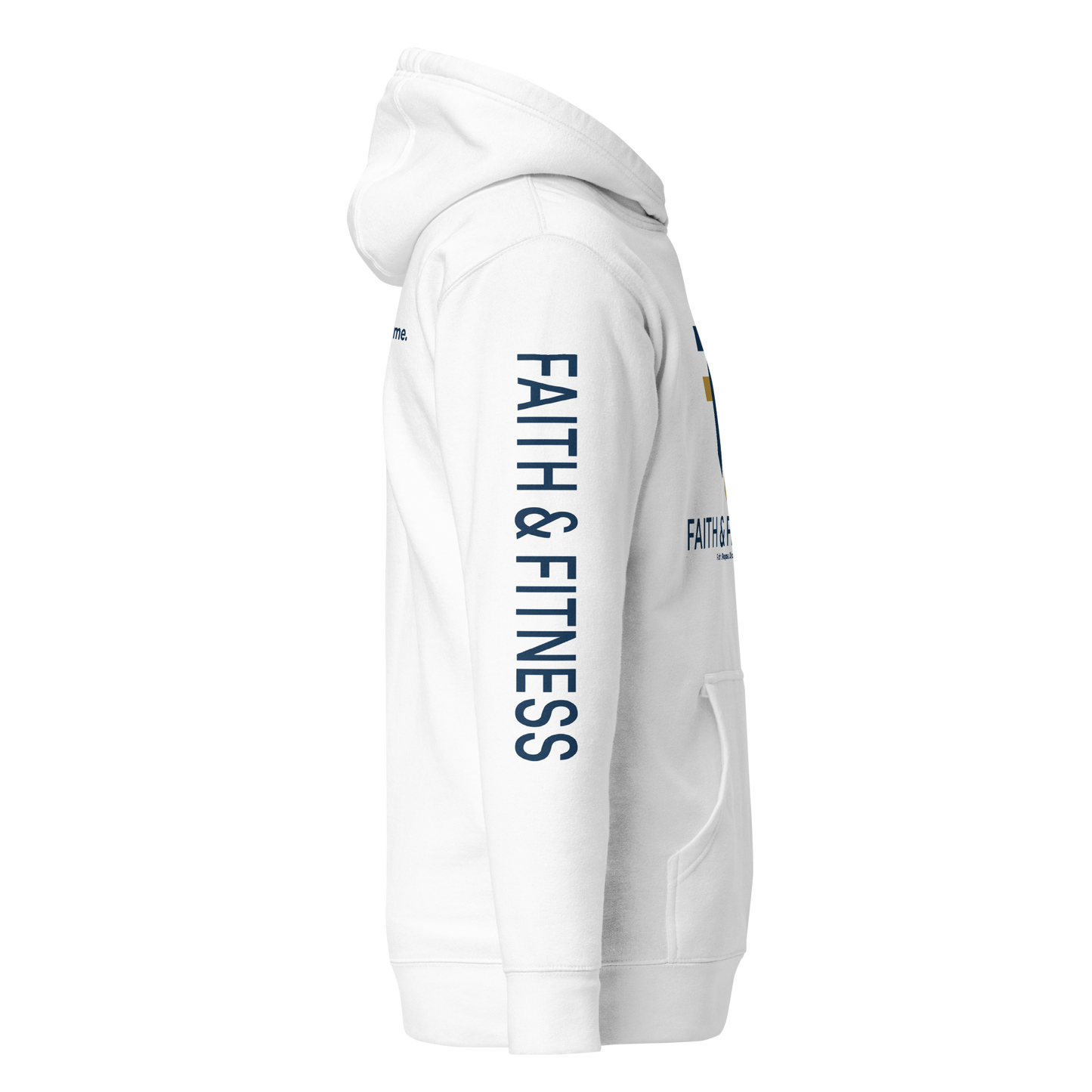 Faith & Fitness Premium Heavyweight Hoodie – Philippians 4:13 (White)